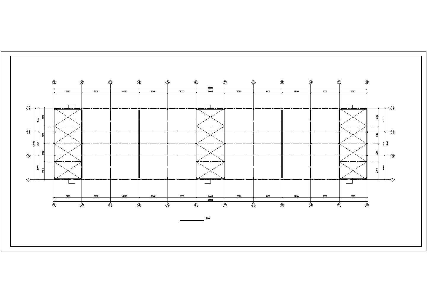 某15米跨轻型钢结构厂房结构图（含结构设计总说明）