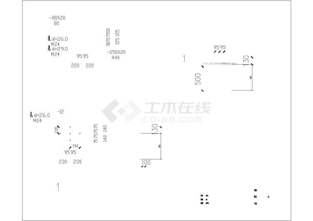 【上海】某宴会厅三角形钢屋架结构图-图一