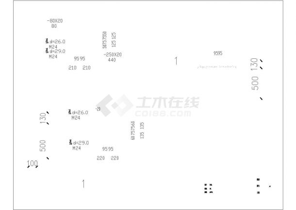 【上海】某宴会厅三角形钢屋架结构图-图二