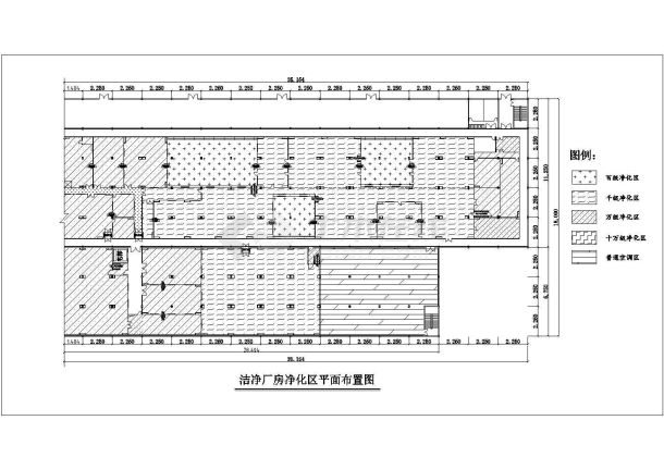 某电子厂房净化空调设计图纸（净化级别为千级和万级）-图一