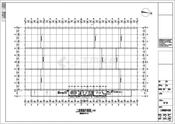 天津某16069㎡公司两层厂房空调采暖图-图二