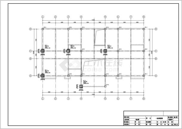 【河北】某四层门窗公司综合楼结构设计施工图（独立基础）-图一