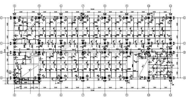 攀枝花某10层学院工实验综合楼全套结构图-图二