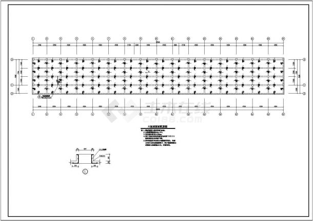 某六层框架教学楼结构设计施工图（独立基础）-图二
