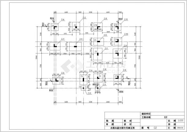 某四层剪力墙结构住宅结构设计施工图（独立基础）-图一