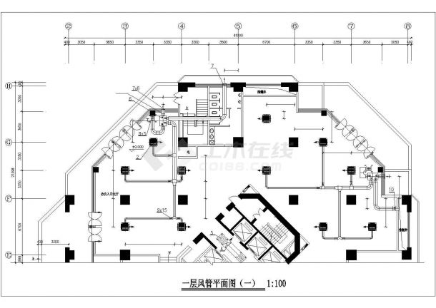 青岛某51941㎡三十一层综合楼暖通空调全套图-图二