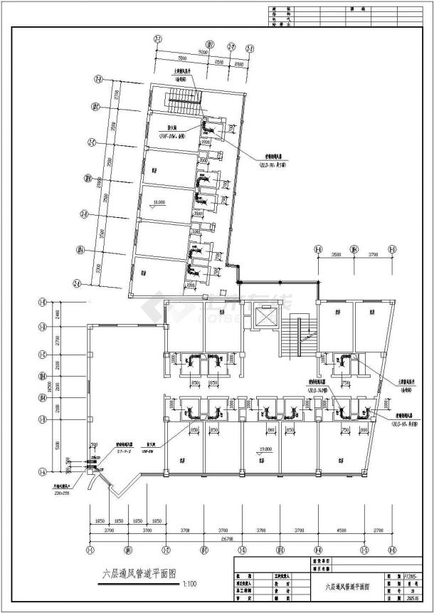 某六层综合服务楼空调施工图-图二