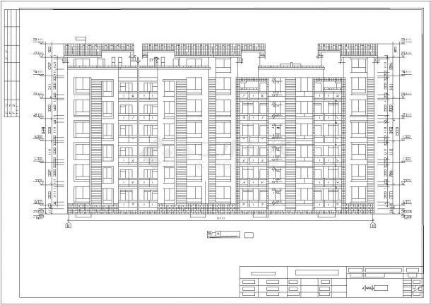 德阳市某6层砖混住宅楼建筑设计施工图-图二