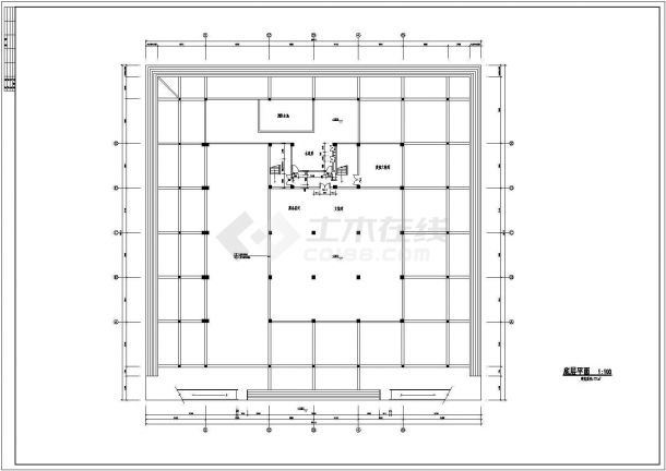 某五层框架结构博物馆建筑结构设计施工图-图二