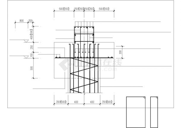 【祁连山】某水泥厂皮带通廊加固设计图（共7张）-图二