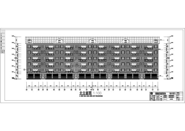 宁波逸泉湾小区六层住宅楼建筑设计施工图-图二