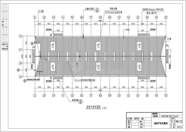 东莞某26米跨工业厂房建筑、结构施工图-图二