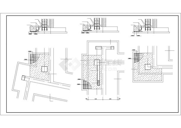 某学校四层连廊加固设计图（砌体结构，共4张图）-图二
