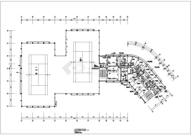 某地3层职工活动中心中央空调设计施工图-图一