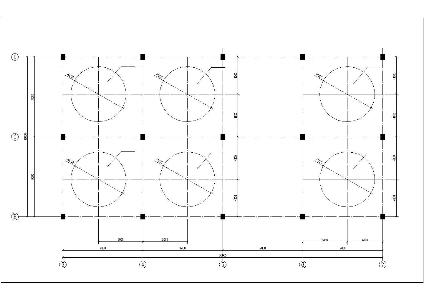 某钢结构罐体结构加固设计图（共5张图）
