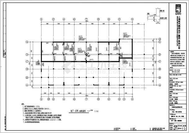 合肥市3层框架结构别墅全套结构施工图-图一