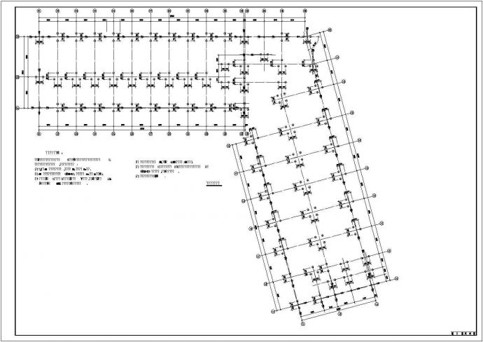 某三层框架结构厂房结构图纸（高18米）_图1