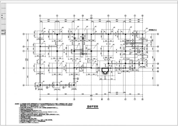 某地上五层框架结构办公楼建筑结构图纸_图1