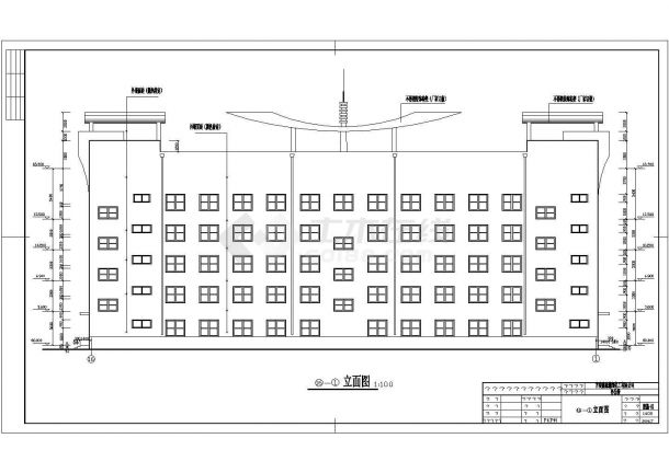 甘肃省某化工厂5层混凝土框架结构办公楼建筑施工图纸-图二