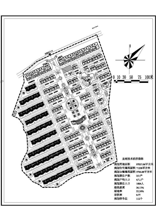 大设计院获奖作品-某社区住宅去综合规划图-图一