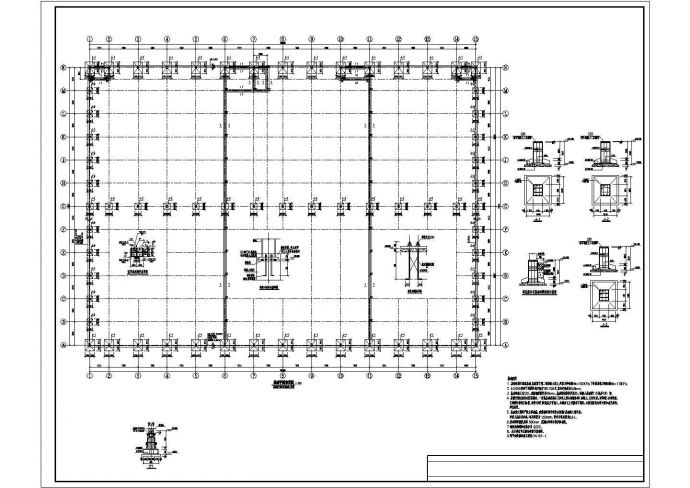 钢结构包装车间、成品库、新建库房结施（5套图纸）_图1