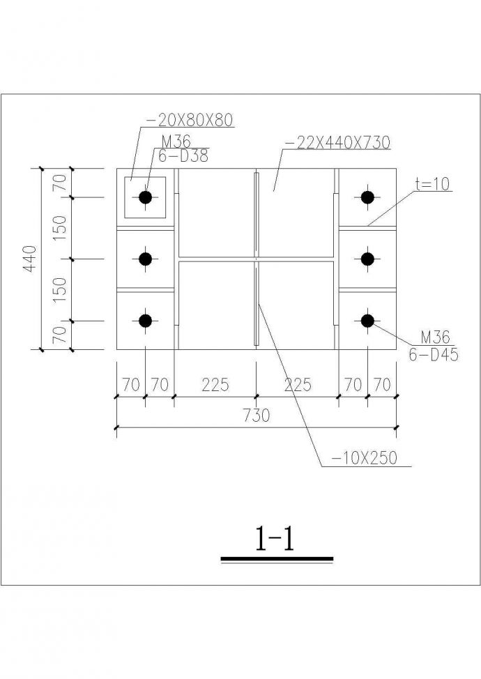 贵州某售楼中心钢结构图纸（含钢结构设计总说明）_图1