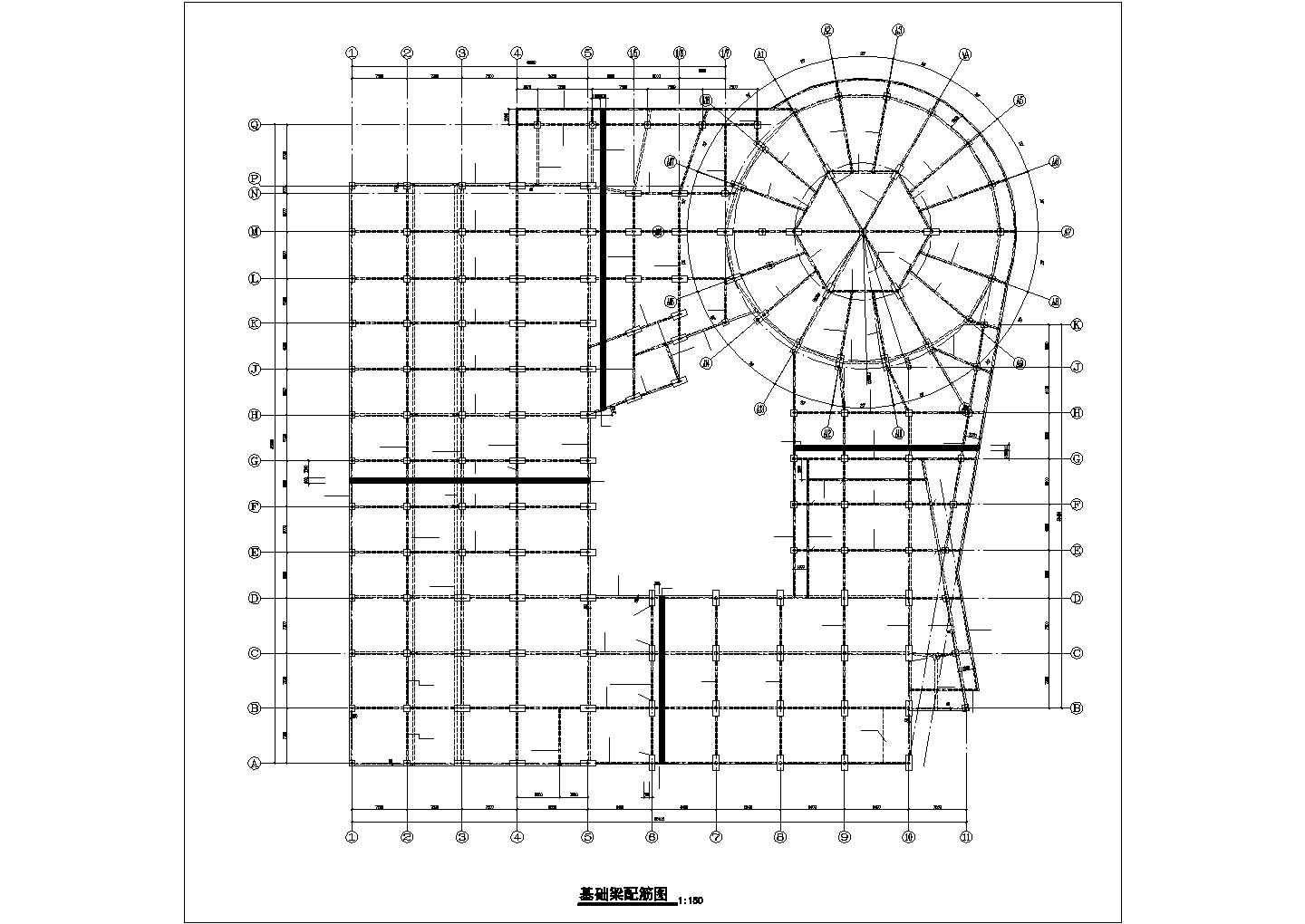 深圳某18米跨汽车展厅钢结构图纸（7度抗震）