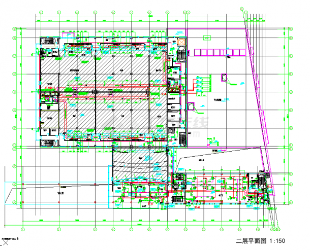 [上海]某大型数据处理中心暖通施工图-图一