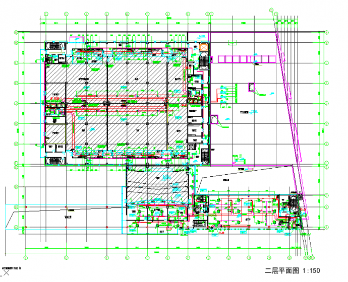 [上海]某大型数据处理中心暖通施工图_图1