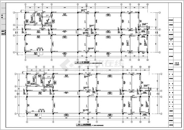 新疆某地上四层框架结构实验楼结构设计图（独立基础）-图二
