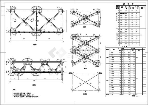 衡阳县某18米跨单层门式刚架运动场结构设计图-图一