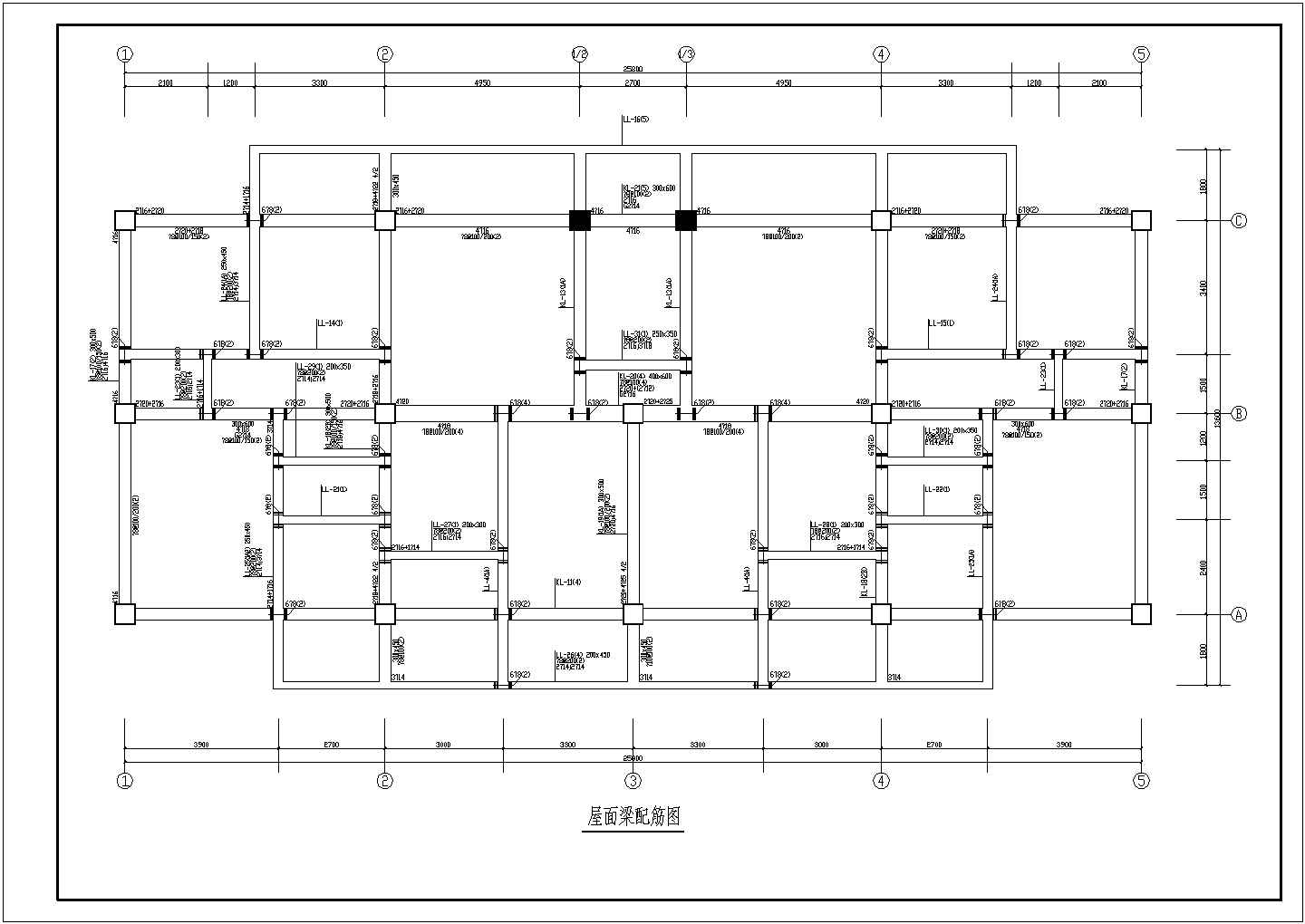 某六层框架结构住宅楼结构设计施工图（独立基础）