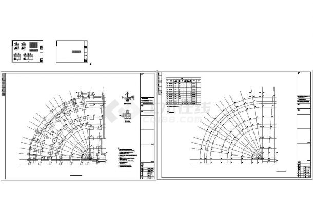 沈阳某两层框架结构工程售楼处结构图-图二