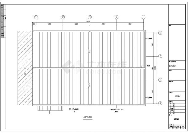 16米跨门式刚架结构样品房结构设计施工图-图一