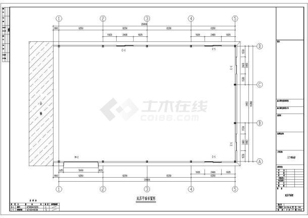 16米跨门式刚架结构样品房结构设计施工图-图二