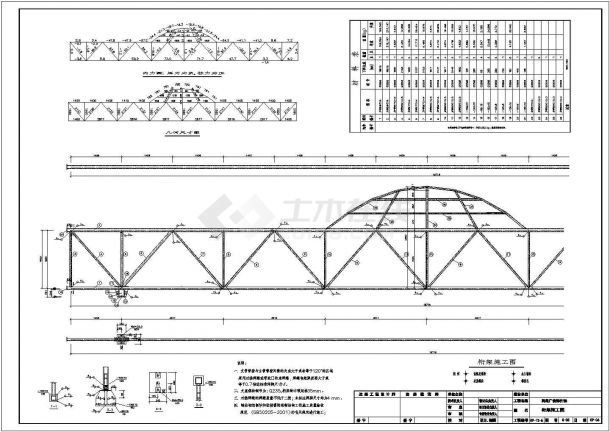 某桁架结构跨路广告牌结构设计施工图（独立基础）-图一