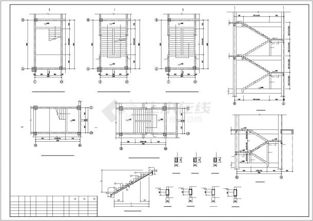 武汉某二层钢框架车间结构设计图-图二