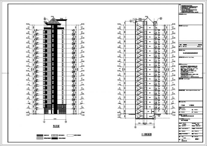 某地框剪结构18.5层住宅楼建筑专业施工图设计_图1