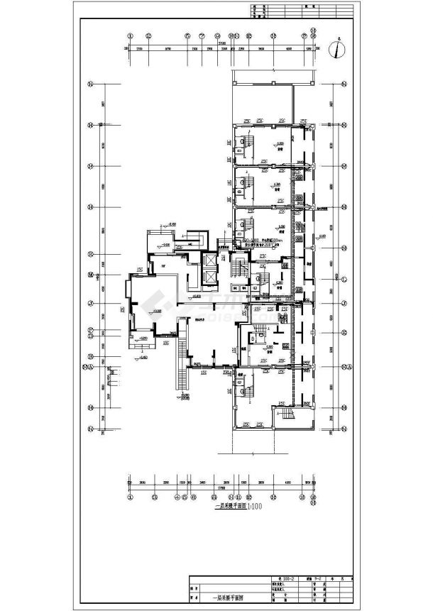 某地上十八层住宅采暖图纸（散热器供暖,热水辐射）-图二