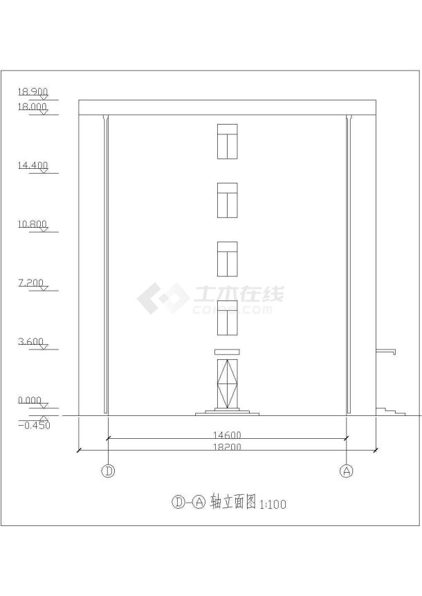 某五层办公楼建筑设计图纸（毕业设计）-图二