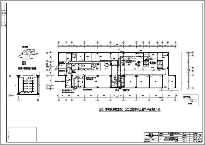 某医院二十一层框架结构住院部给排水消防设计图_图1