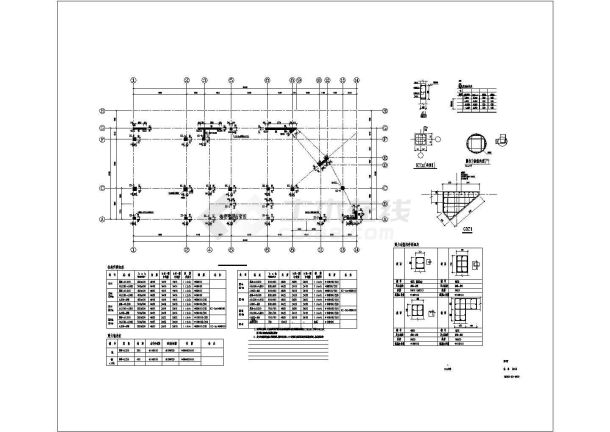 【武汉】某两层框架剪力墙结构商业楼结构设计施工图-图二