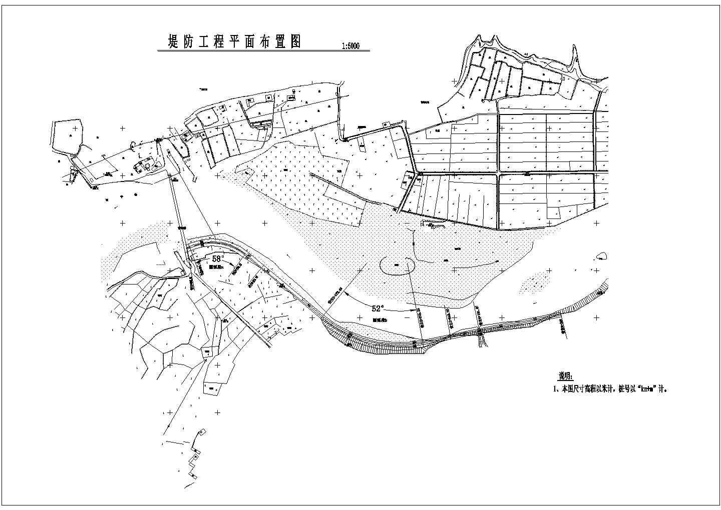 堤防工程河堤设计图（编制于2013年 ）