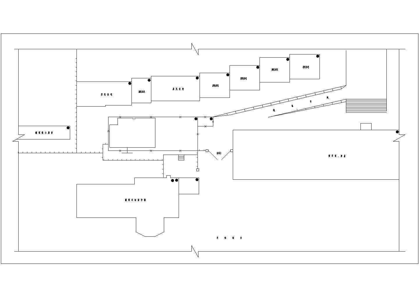 陕西某城市车站公厕建筑与结构全套施工图