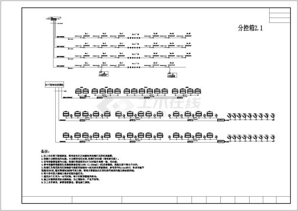 某地2802米跨江双塔斜拉桥景观工程竣工图（铺装照明楼梯）-图一