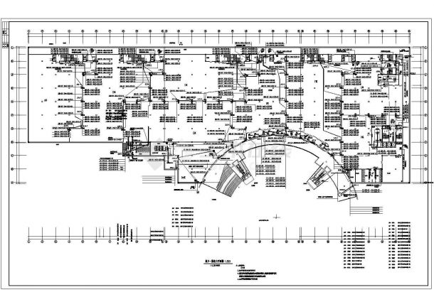 某会展中心2层地下商场电气施工图-图二