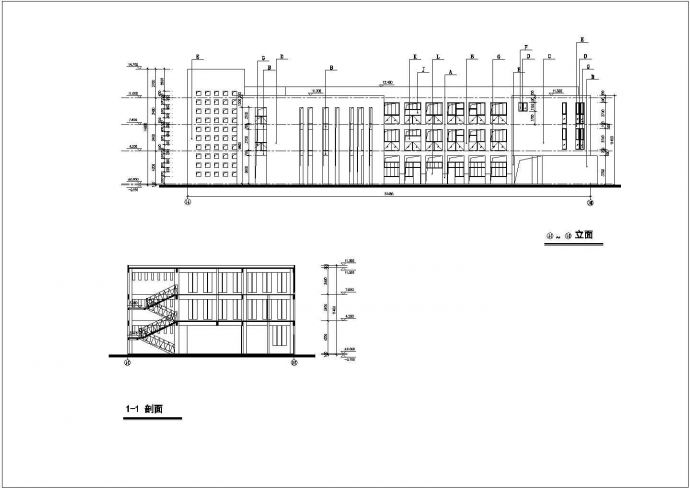 某地区三层框架结构幼儿园建筑设计施工图_图1
