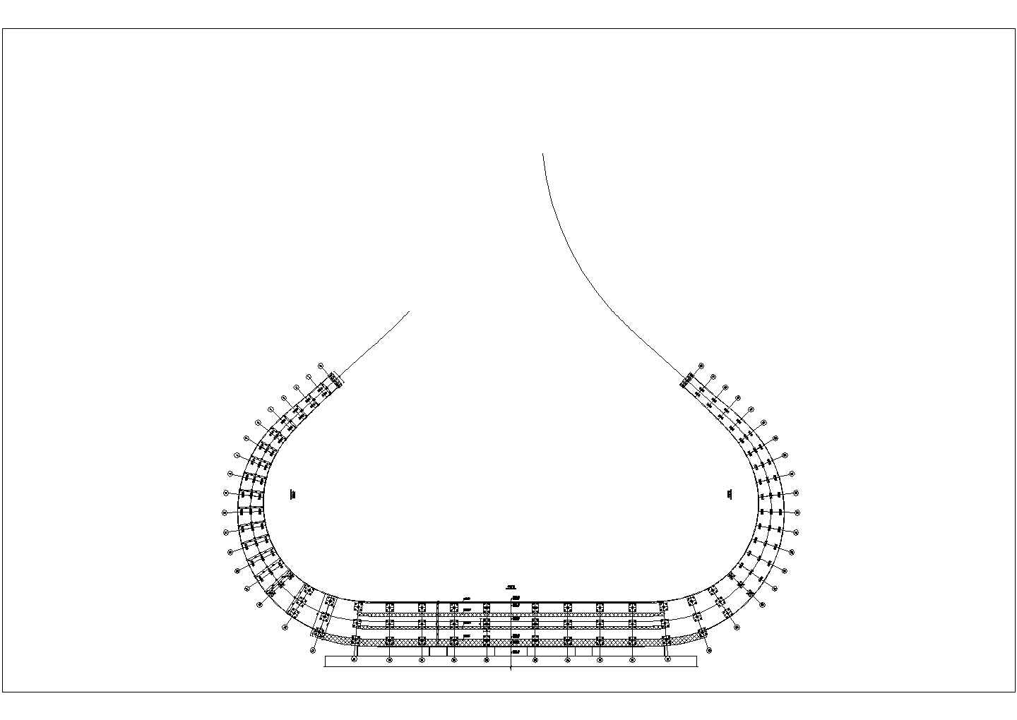 【湖北】 知名大院设计环形预应力连续箱梁高架桥施工图