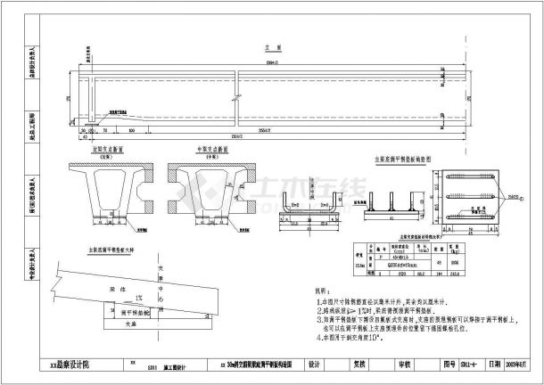 【广东】75+2X120+75连续刚构桥梁下部结构及引桥设计图-图一