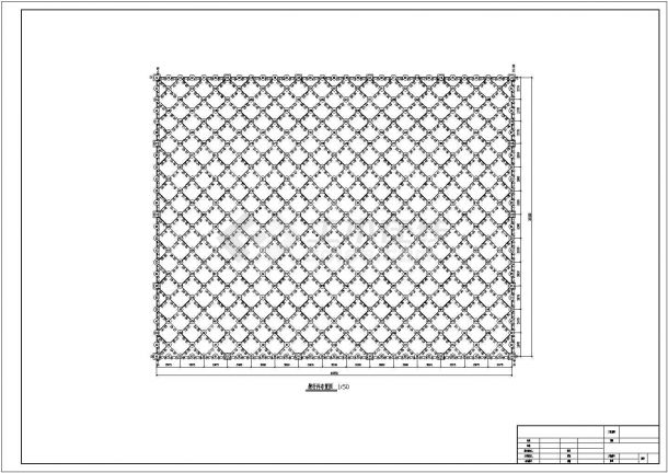 某螺栓球节点碳钢网架结构设计施工图-图二